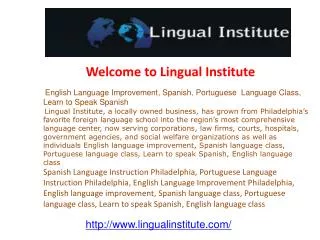 English Language Improvement, Spanish, Portuguese Language