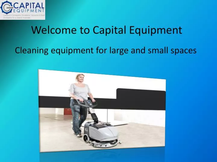 welcome to capital equipment