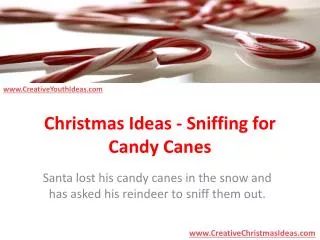 Christmas Ideas - Sniffing for Candy Canes