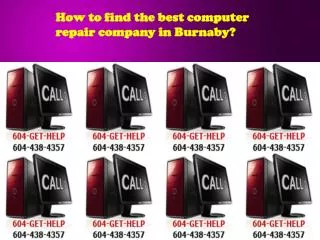 How to find the best computer repair company in Burnaby?