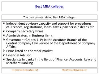 Read more about best mba colleges