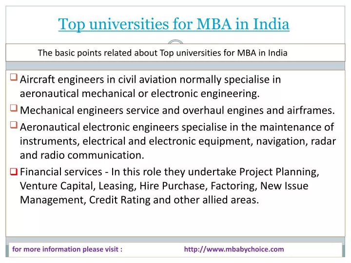 top universities for mba in india