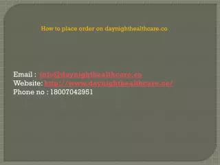 How to place order of MTP Kit on Daynighthealthcare?
