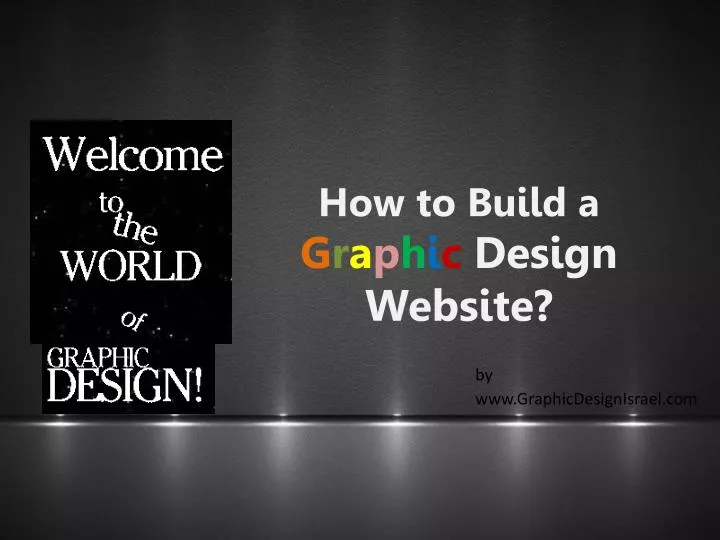 how to build a g r a p h i c design website