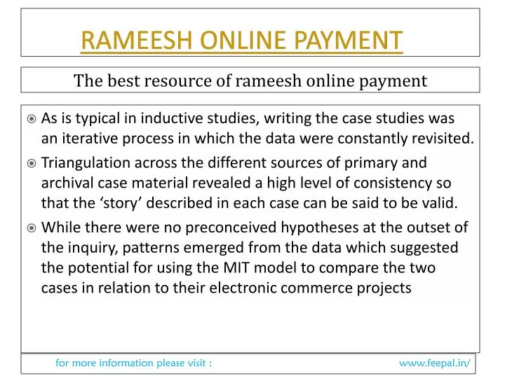 rameesh online payment