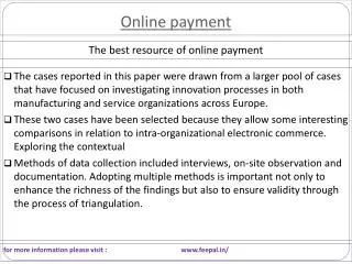 New update about online payment gateway