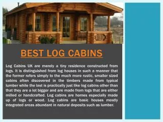 Best Log Cabins