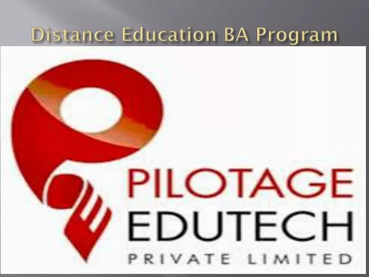 distance education ba program