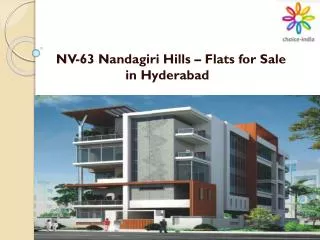 NV-63 Nandagiri Hills – Flats for Sale in Hyderabad