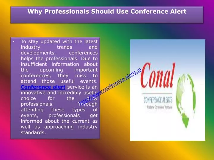 why professionals should use conference alert