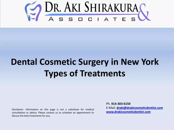 dental cosmetic surgery in new york types of treatments