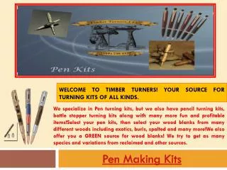 Pen Making Supplies