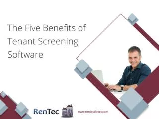 The Five Benefits of Tenant Screening Software