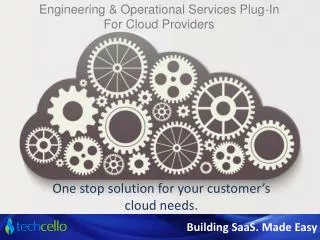 Engineering & Operational Services Plug-In For Cloud Provide