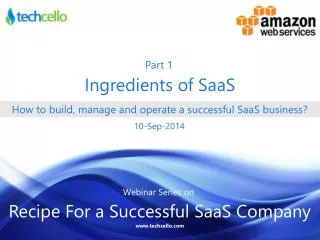 How to build, manage and operate a successful SaaS business