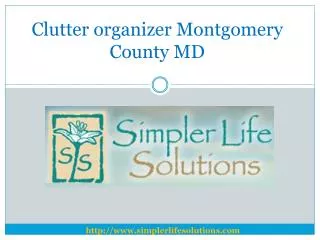 Clutter organizer Montgomery County MD