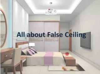 All about false ceiling