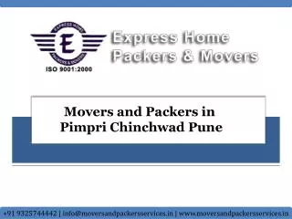Movers and Packers in Pimpri Chinchwad Pune | Packers and Mo