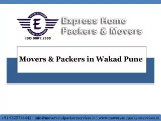 Movers and Packers in Wakad Pune | Express Home Packers & Mo