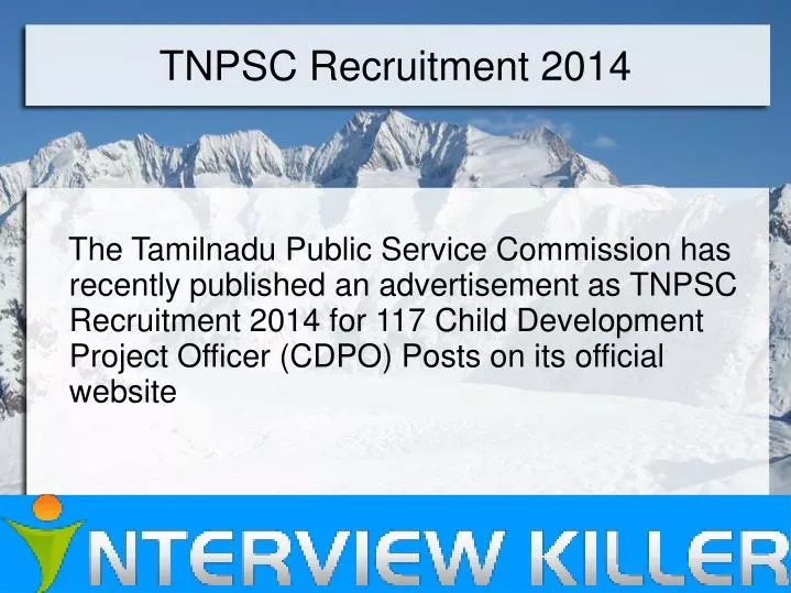 tnpsc recruitment 2014
