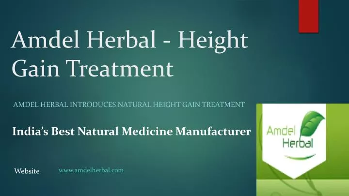 amdel herbal height gain treatment