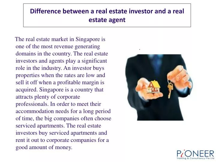 difference between a real estate investor and a real estate agent