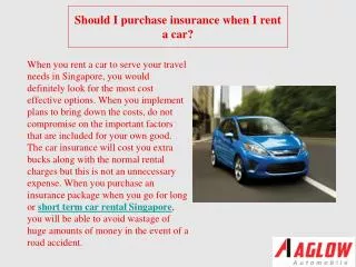 Should I purchase insurance when I rent a car?