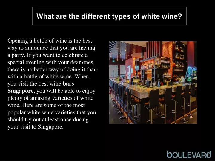 what are the different types of white wine