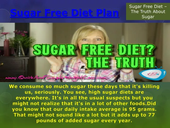 sugar free diet plan