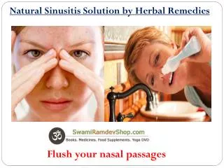 Natural Sinusitis Solution by Herbal Remedies