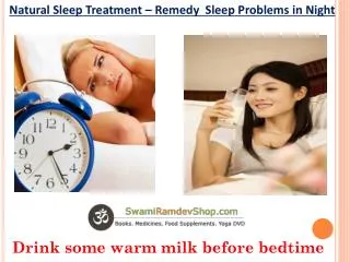 Natural Sleep Treatment – Remedy Sleep Problems in Night