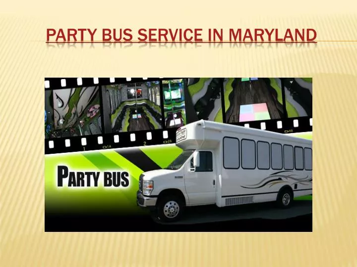 party bus service in maryland