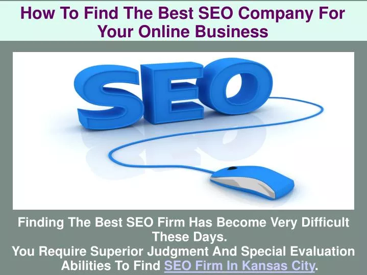 how to find the best seo company for your online business