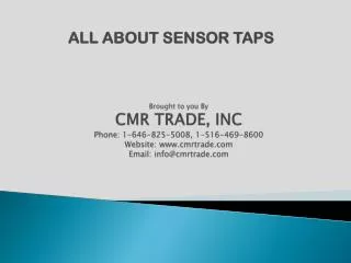 Automatic Sensor Tap