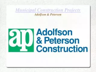 Municipal Construction Projects in USA - A&P Construction