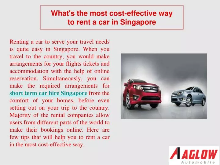 what s the most cost effective way to rent a car in singapore