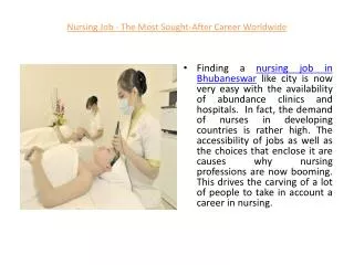 Nursing Job In Bhubaneswar