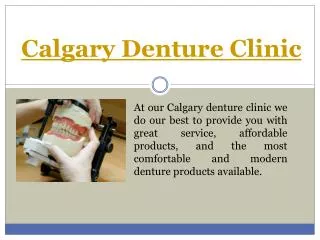 Denture Repair Calgary