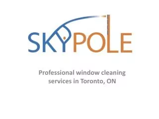 Skypole Inc. - Professional window cleaning services