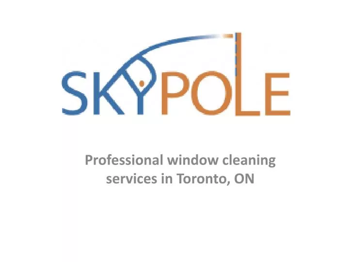 professional window cleaning services in toronto on