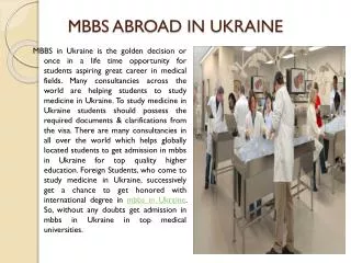 Admission in Medical Colleges In Ukraine