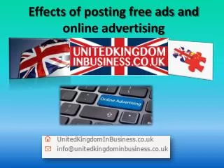 Effects of posting free ads and online advertising