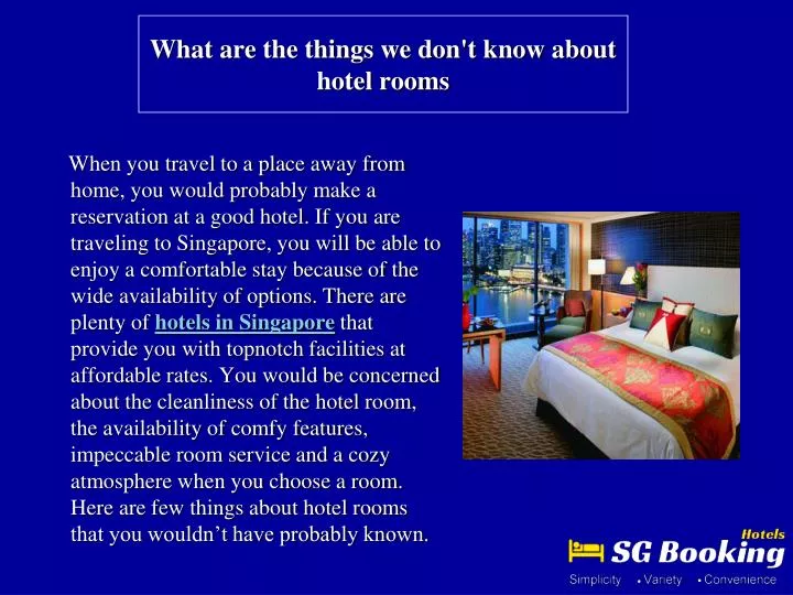 what are the things we don t know about hotel rooms