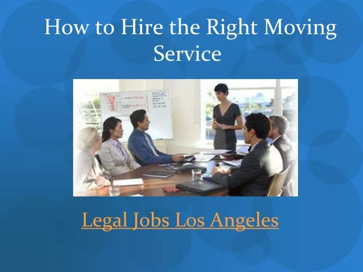 how to hire the right moving service