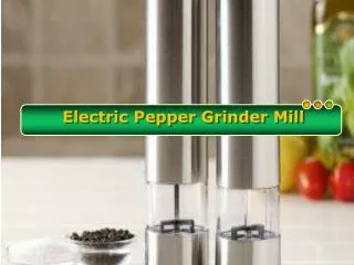 Different Places Where Electric Pepper Mill Can Be Used