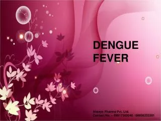 Ayurvedic Treatment of Dengue,Homoeopathic Treatment of Deng