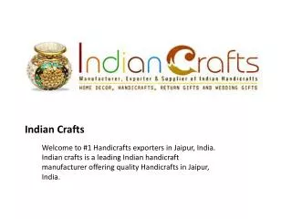 Indian Handicrafts