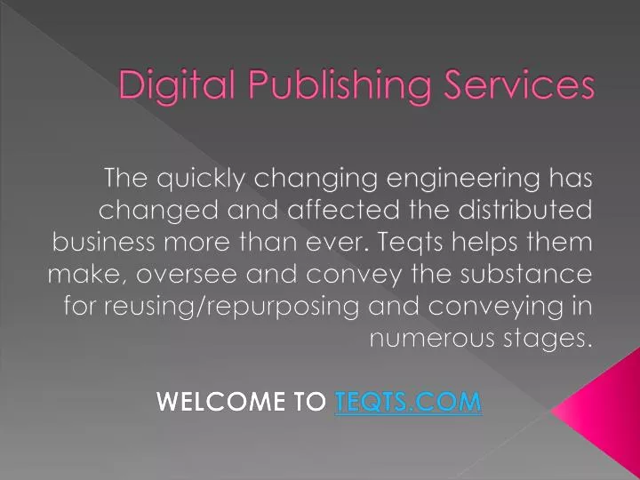 digital publishing services