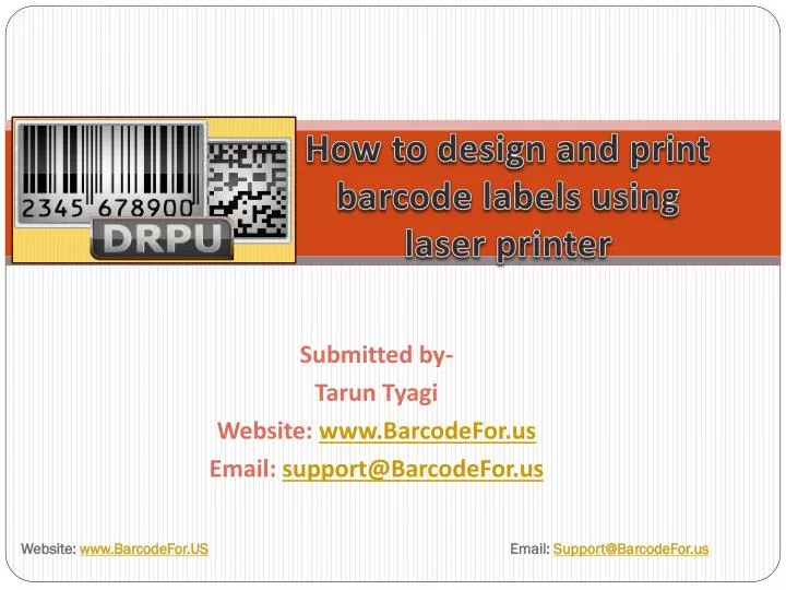 how to design and print barcode labels using laser printer
