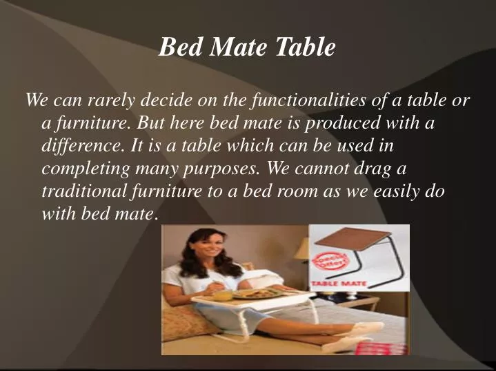 bed mate table